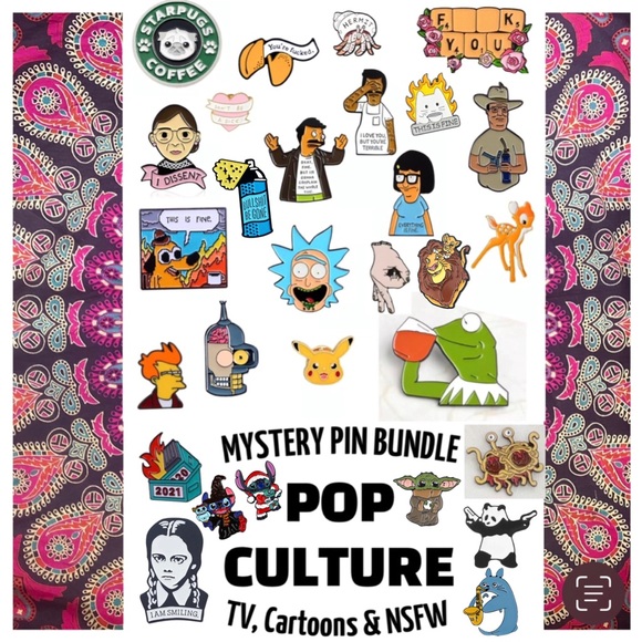 2 Pin Bundle Funny Large Enamel This is Fine Meme Dog Matching Pins BFF Gifts - Picture 12 of 12